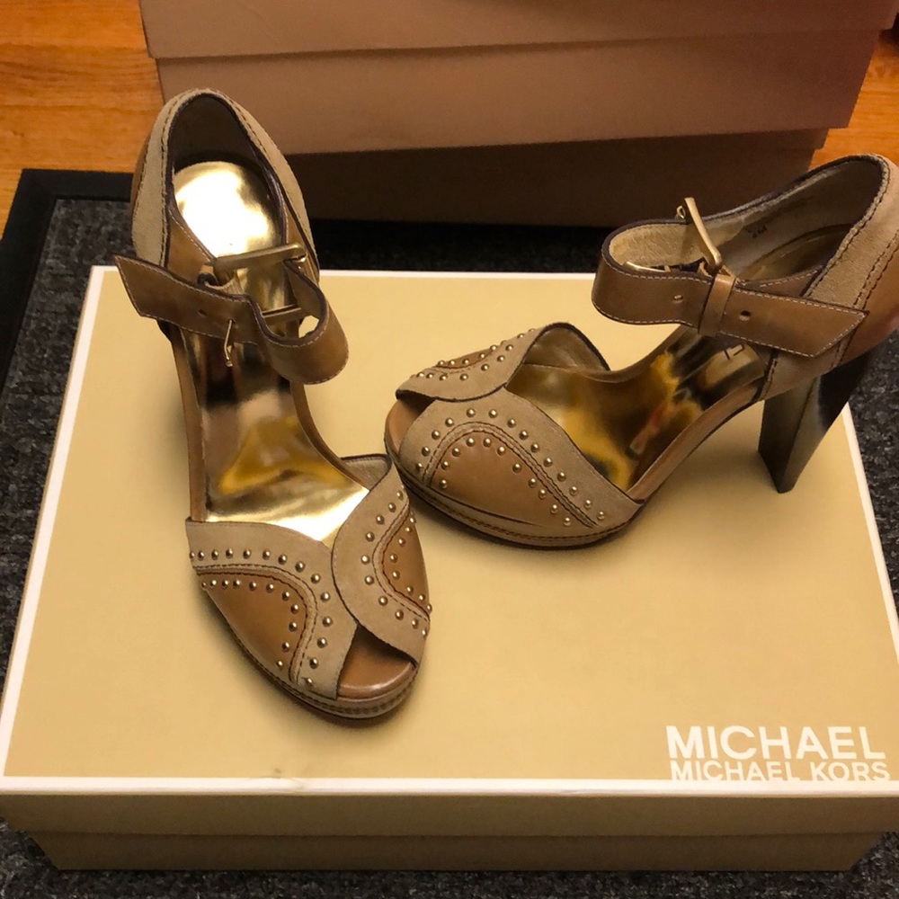 Brand New Michael Kors Astor Quarter Strap Shoes